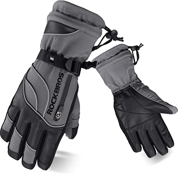 ROCKBROS Winter Handschuhe Skihandschuhe Damen Herren Warm Winddicht für Ski Snowboarden -20 Grad - Image 1