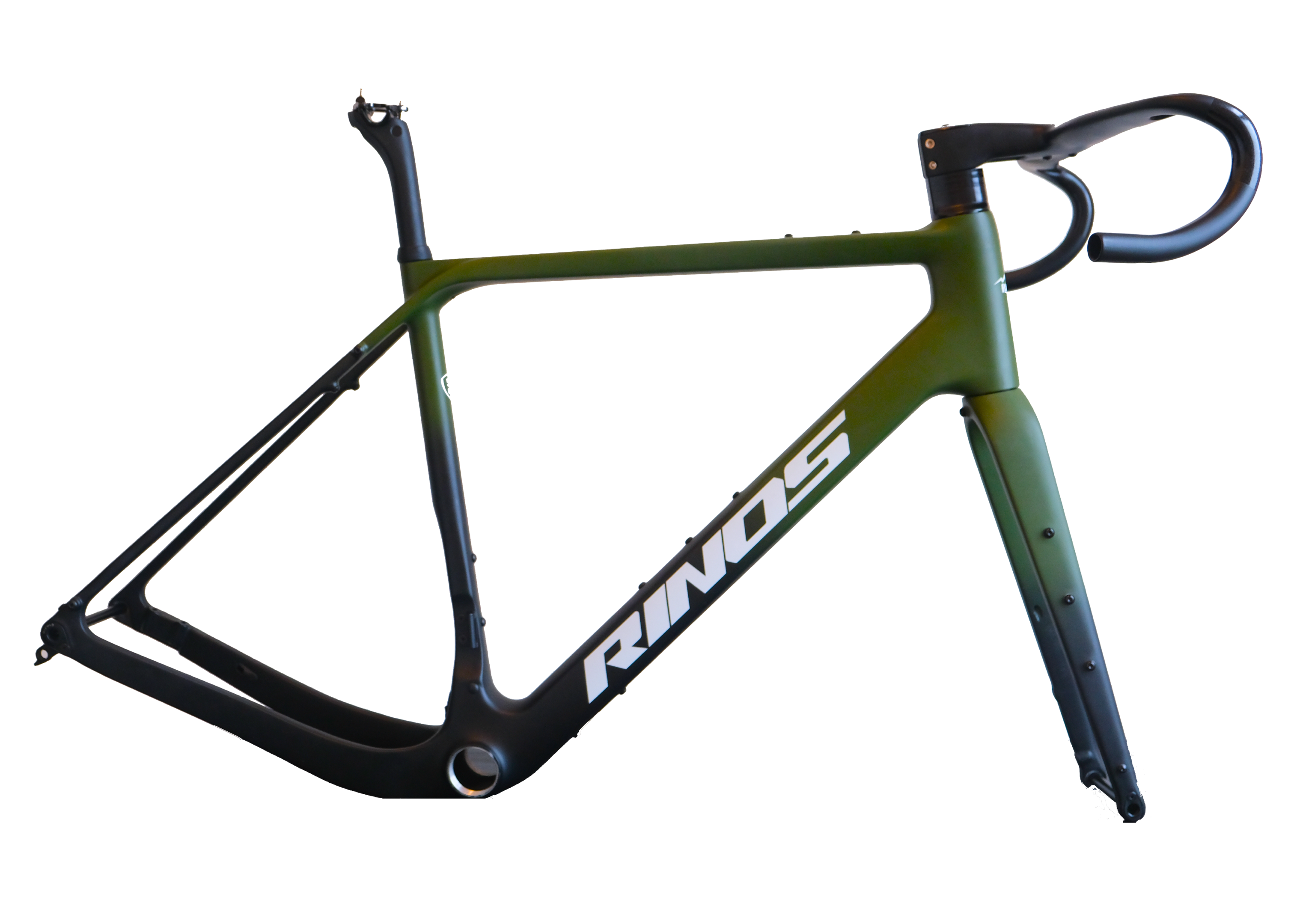 RINOS Frame set with fork seatpost handlebar carbon fiber T800 - Image 1