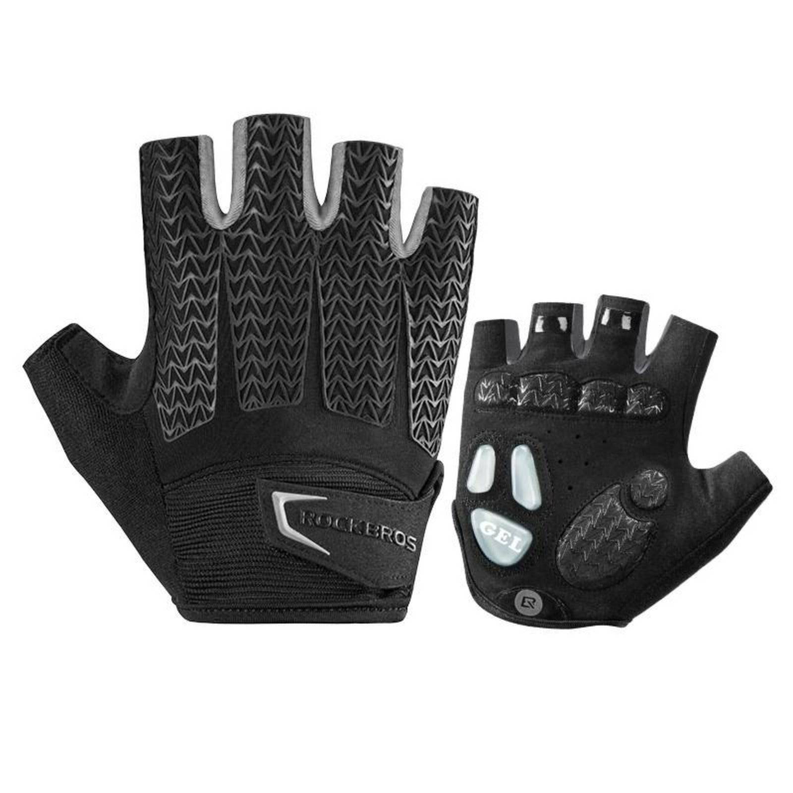 Fahrrad Handschuhe Damen Herren Halbfinger Fahrradhandschuhe ROCKBROS - Image 1