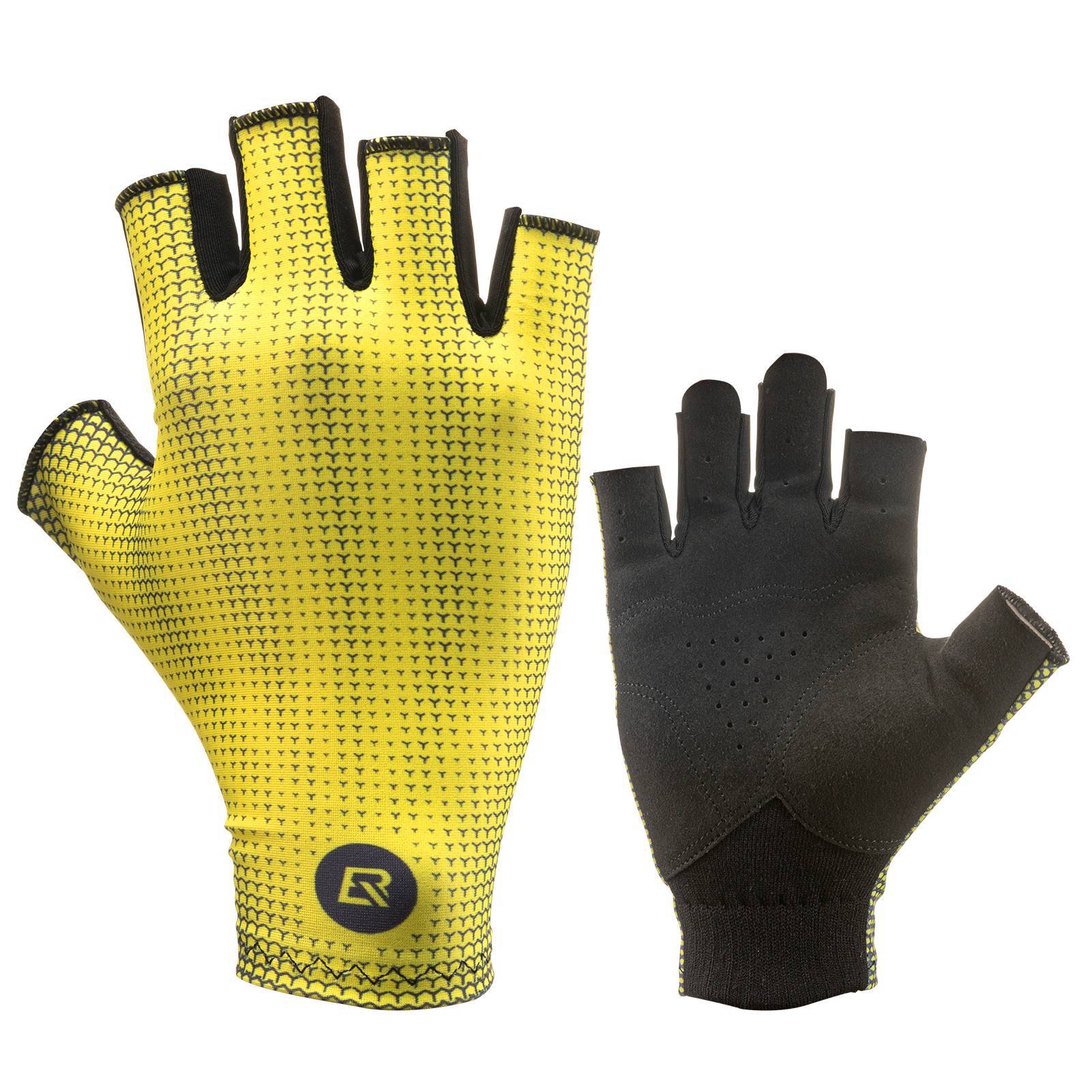 Halbfinger-Radhandschuhe Rutschfest Elastisch Unisex Gelb M-XXL ROCKBROS - Image 1