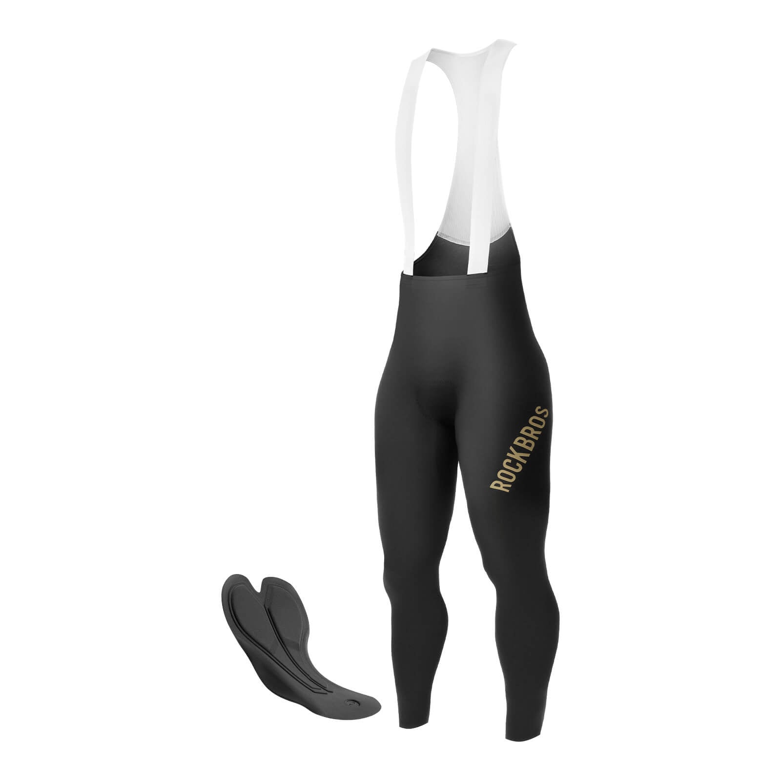 Herren Fahrrad Trägerhose Lang Gepolstert ROCKBROS - Image 1